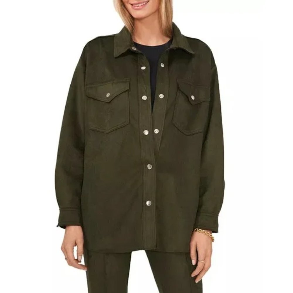 Vince Camuto Snap‎ Front Shacket Jacket-